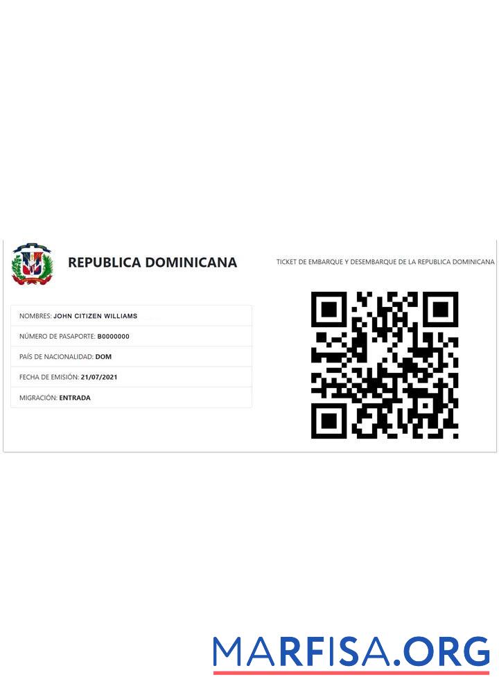 Downloadable Dominican Republic e visa download for verification